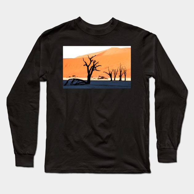 Deadvlei Rising Long Sleeve T-Shirt by Memories4you